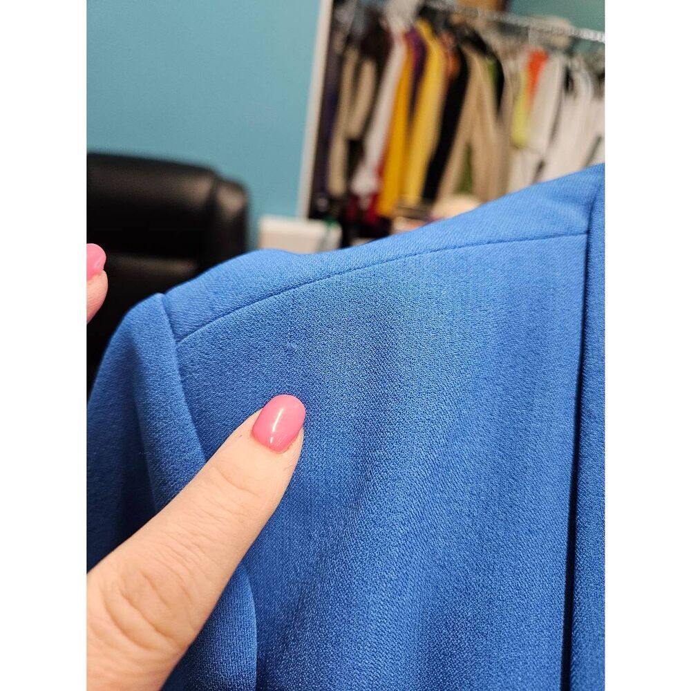Kasper Blue Skirt Suit Womens Size 14/16 - Picture 7 of 16